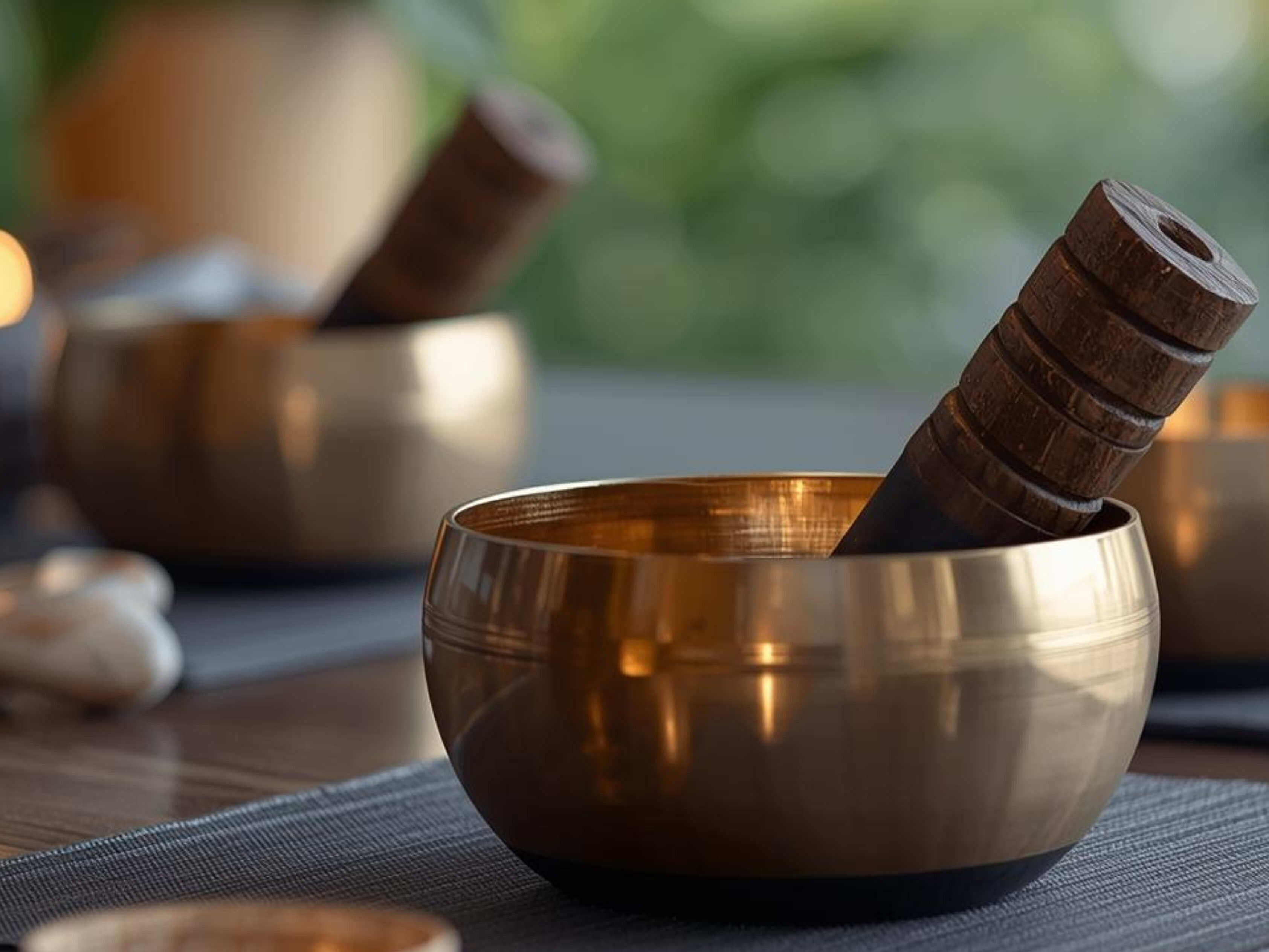 Mehrere Klangschalen