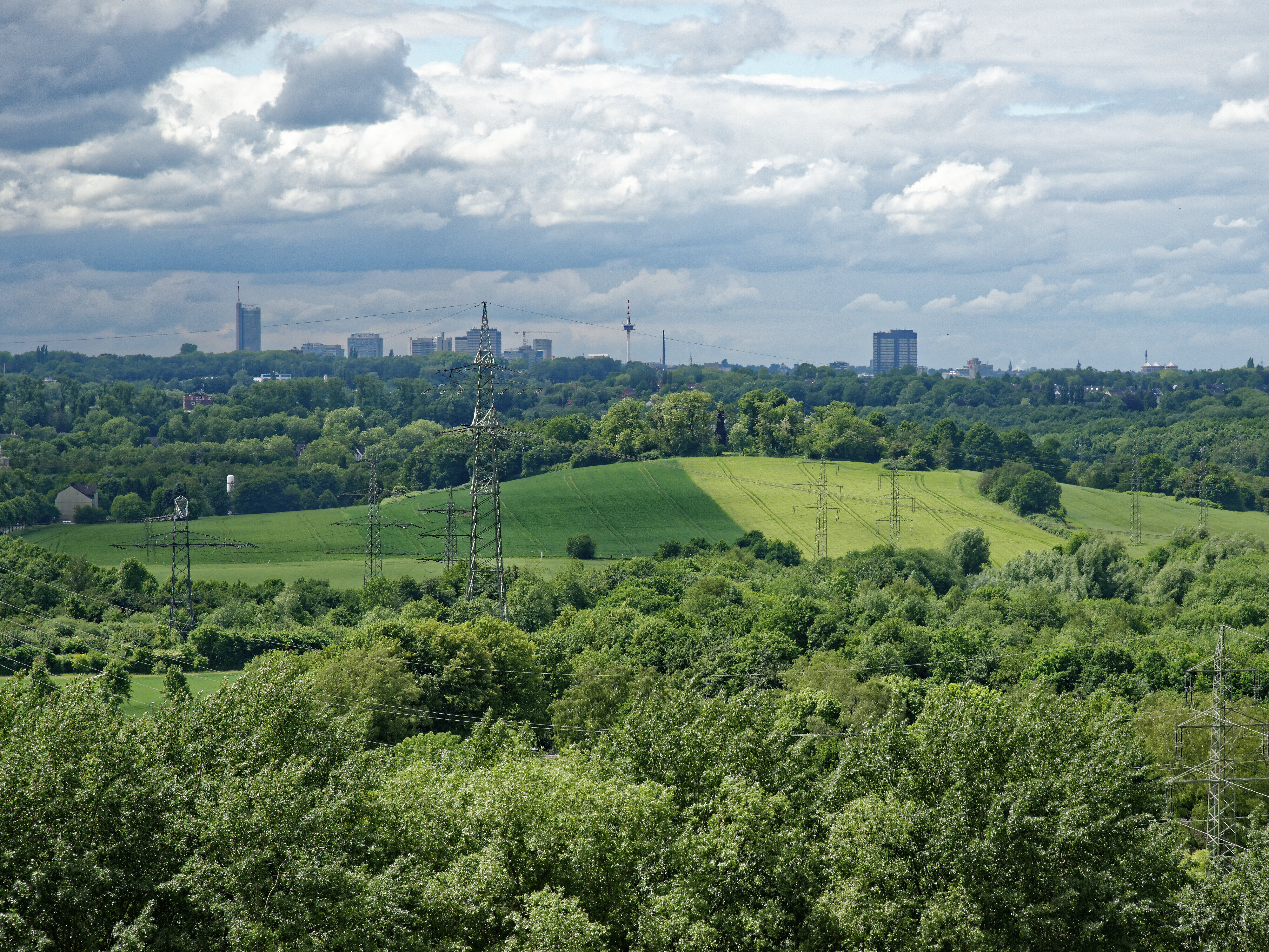 Blick über den Landschaftspark Mechtenberg, 2016.
