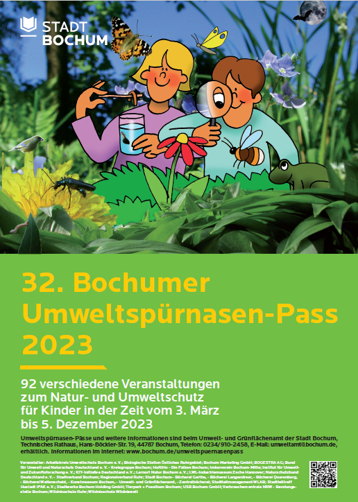 Plakat zum 32. Bochumer Umweltspürnasen-Pass (Quelle: Stadt Bochum)