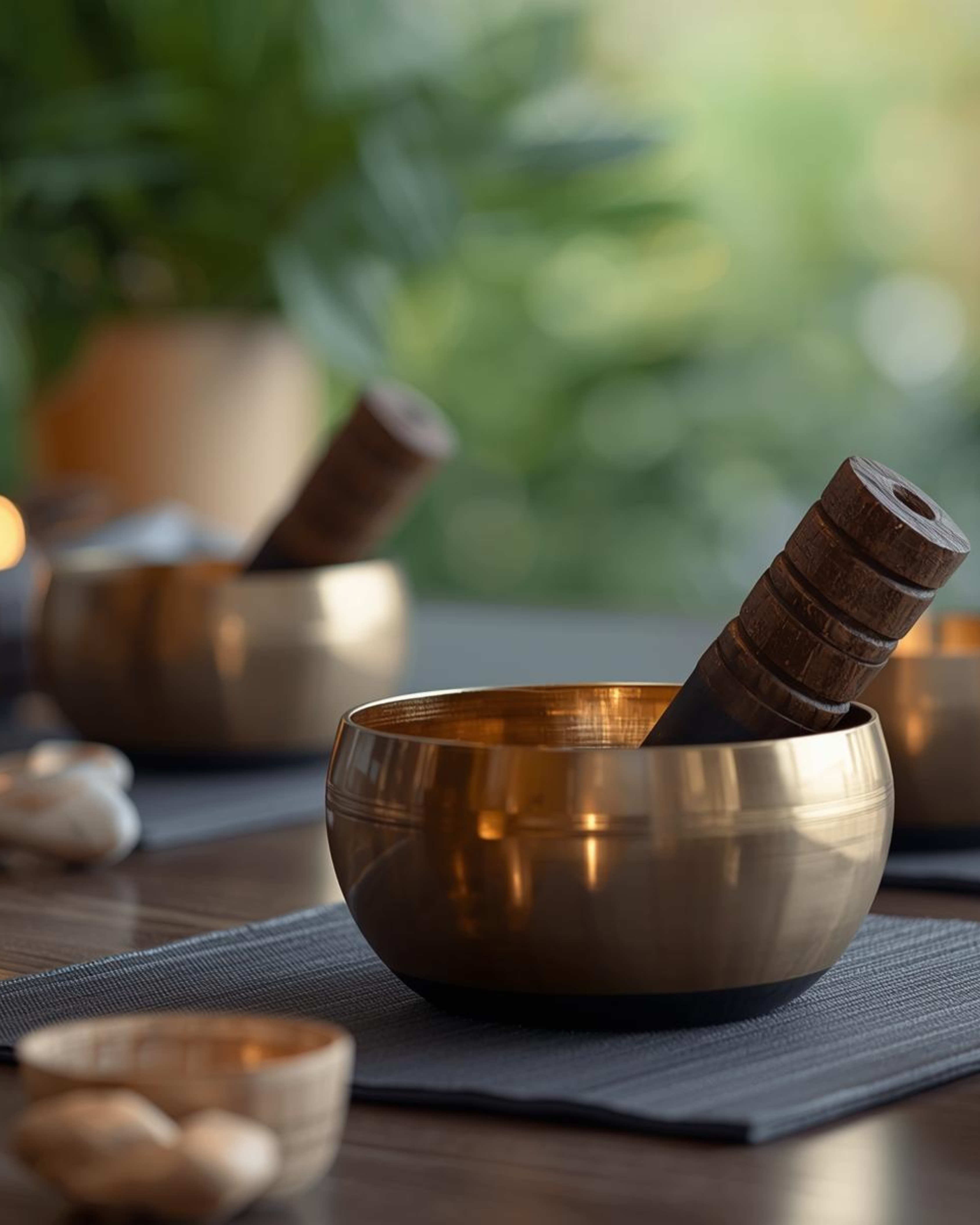 Mehrere Klangschalen